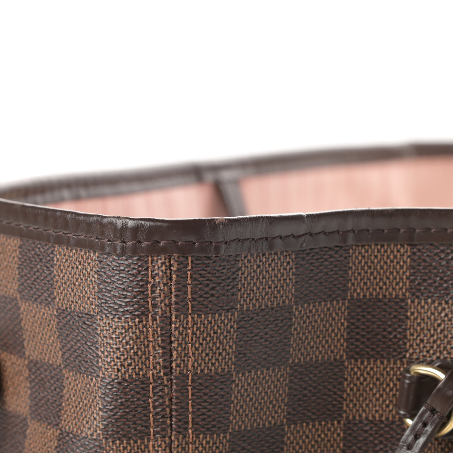 Damier Ebene Neo Neverfull MM Rose Ballerine