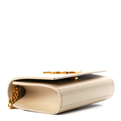 Saint Laurent Grain De Poudre Small Monogram Kate Satchel Nude Powder 4 of 12