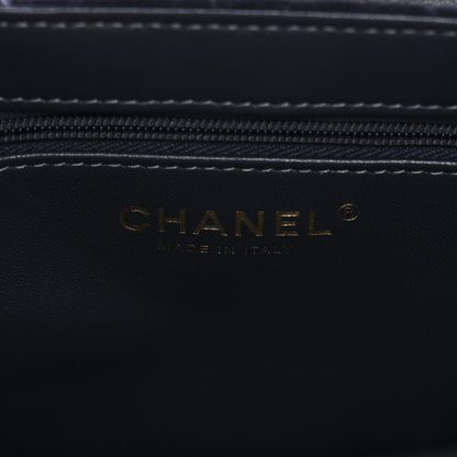 Chanel Velvet Quilted Nano Kelly Shopper Navy 6 of 11