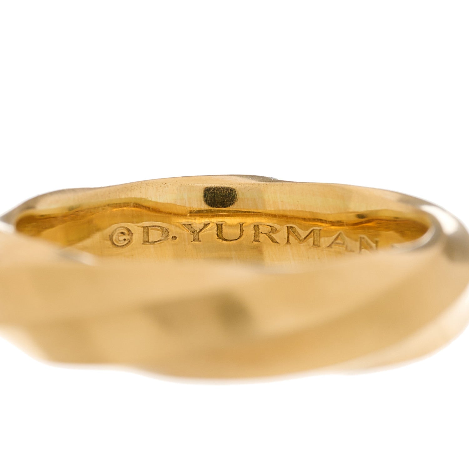 David Yurman 18K Yellow Gold 6mm Cable Edge Band Ring 61 9.5 4 of 5