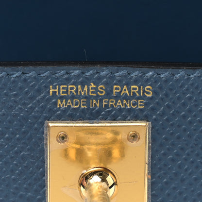 Hermes Epsom Mini Kelly Sellier 20 Deep Blue 6 of 11