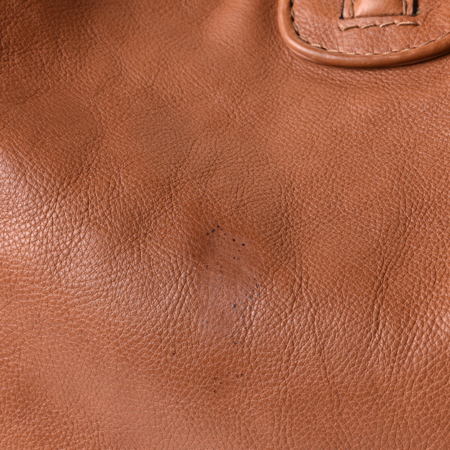 Pebbled Calfskin Medium Marrakech Shoulder Bag Camel