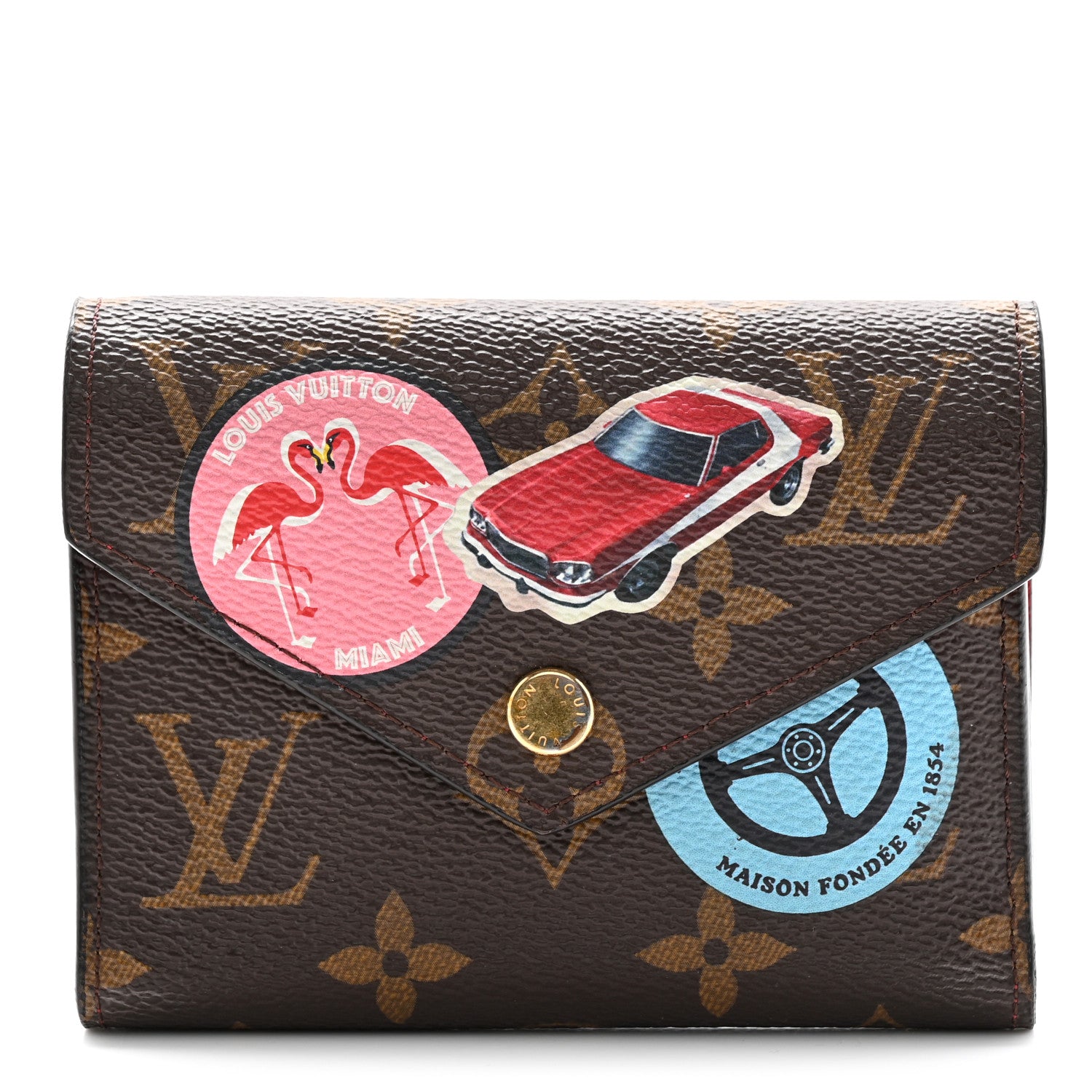 Louis Vuitton Monogram World Tour Victorine Wallet 1 of 11