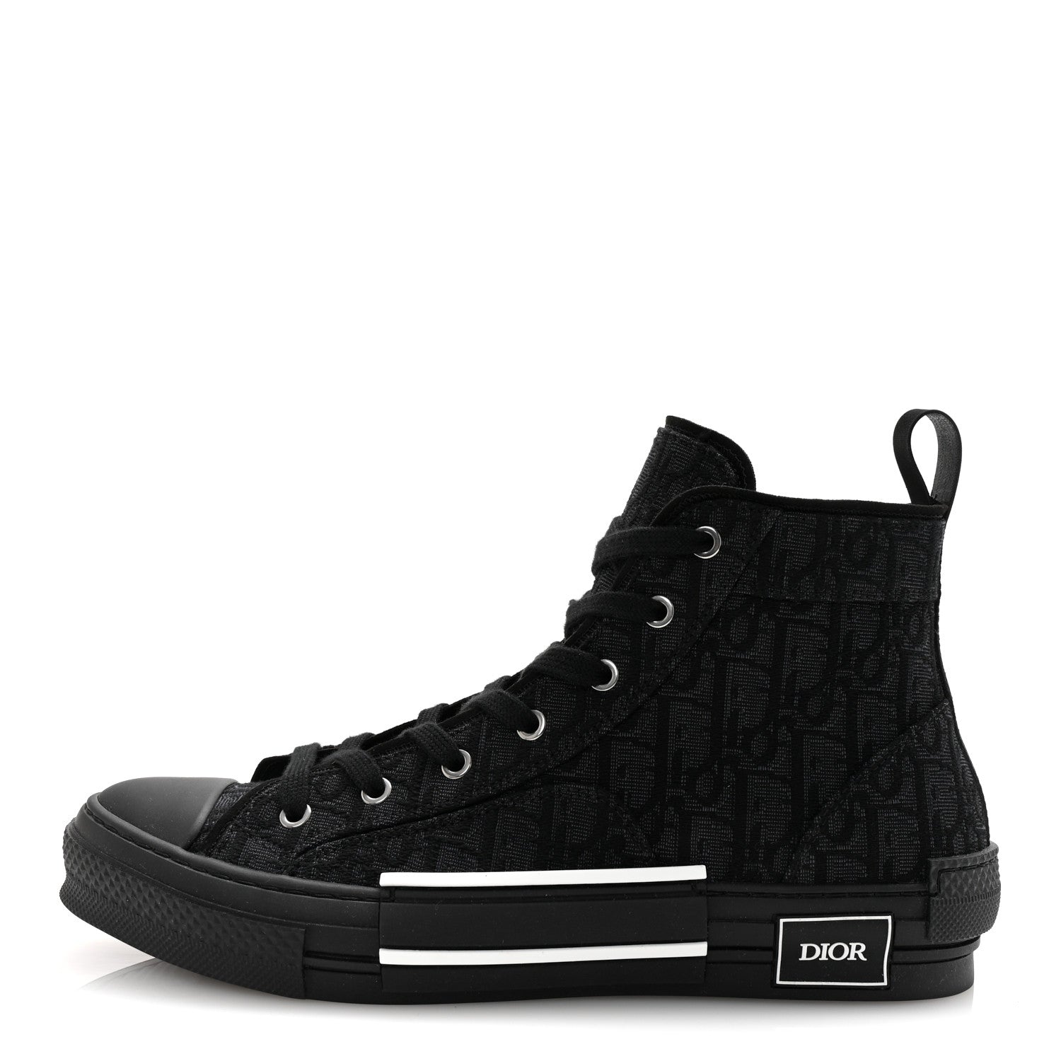Christian Dior Maxi Oblique Mens B23 High Top Sneakers 43 Black 1 of 10