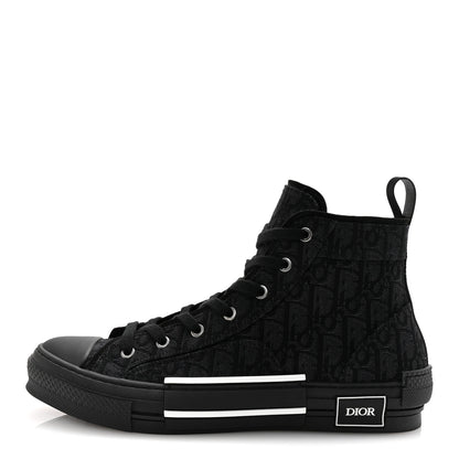 Christian Dior Maxi Oblique Mens B23 High Top Sneakers 43 Black 1 of 10