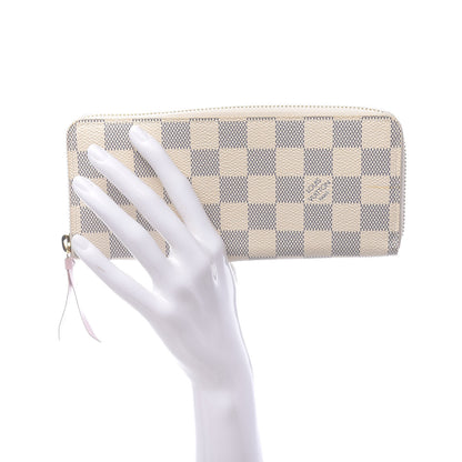 Louis Vuitton Damier Azur Clemence Wallet Rose Ballerine 2 of 7