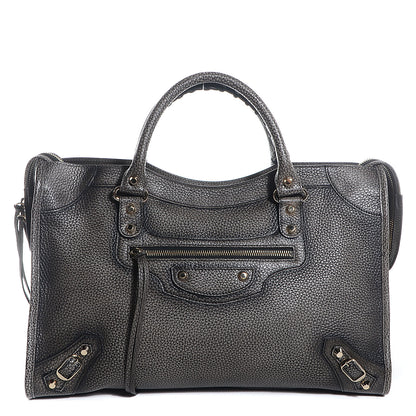 Balenciaga Grained Calfskin Classic Gold Hardware City Ombre Grey Gradient 1 of 12