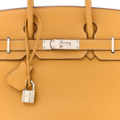 Hermes Taurillon Clemence Birkin 30 Natural Sable 8 of 10