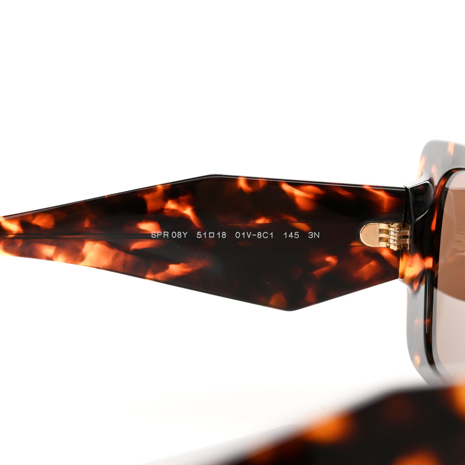 Prada Acetate Symbole Sunglasses SPR 08Y Havana 5 of 9