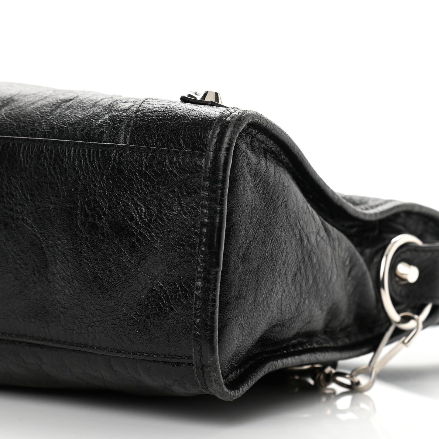 Agneau Classic Silver Hardware S City Black