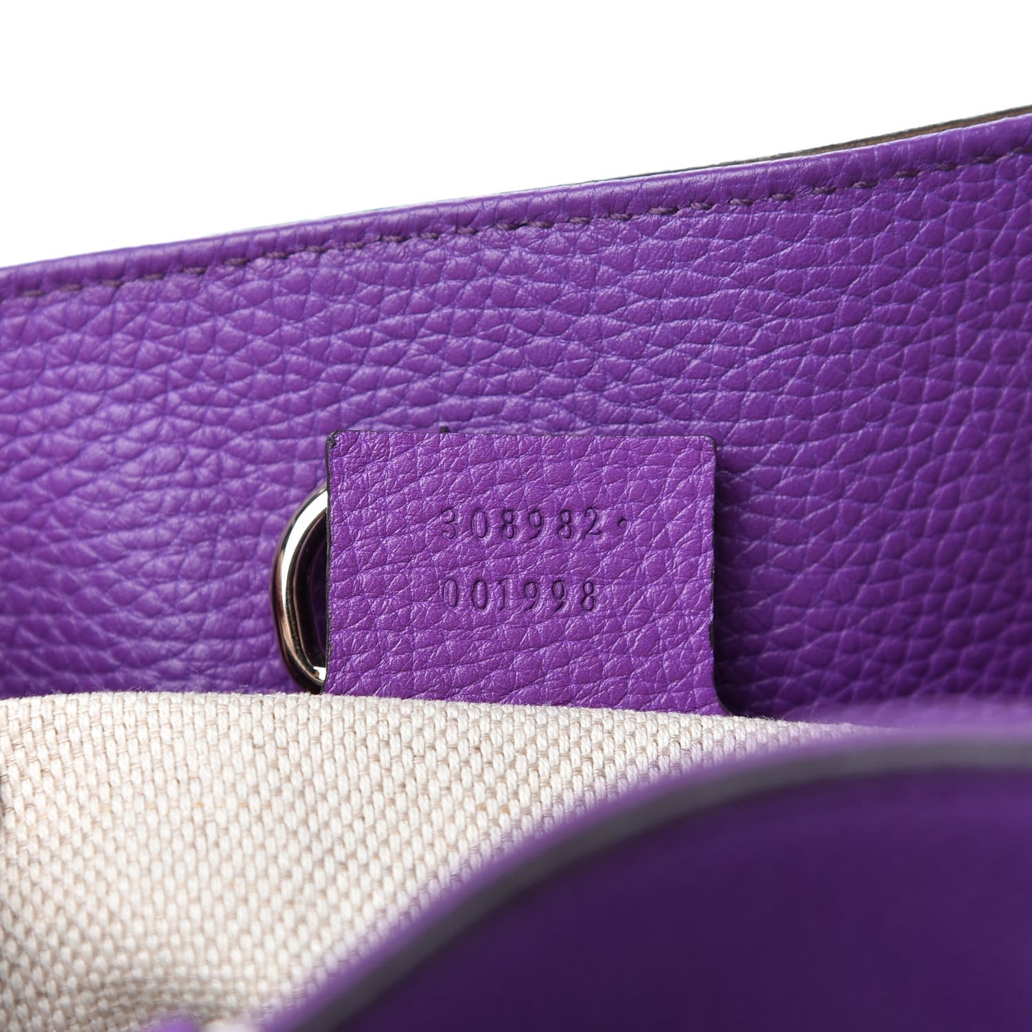 Pebbled Calfskin Medium Soho Chain Shoulder Bag Shine Purple
