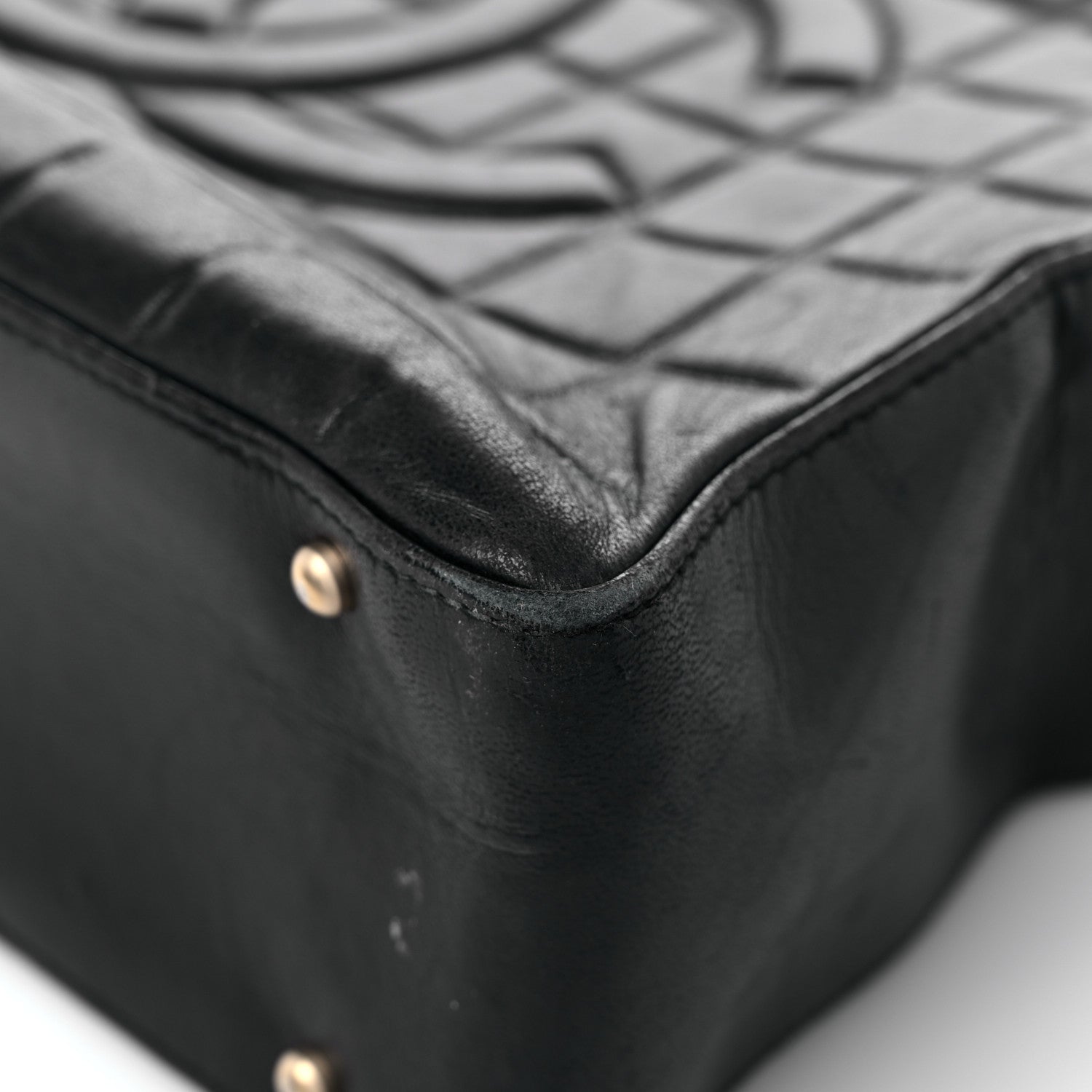 Chanel Lambskin Quilted Chocolate Bar Tote Black 8 of 17