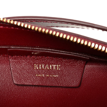 Khaite Crackle Patent Simona Shoulder Bag Oxblood 6 of 9