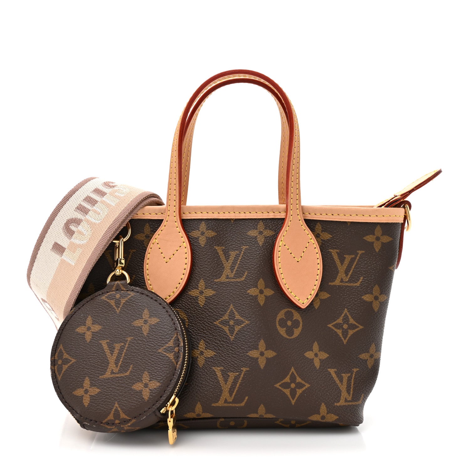 Louis Vuitton Monogram Neverfull BB Beige 1 of 9