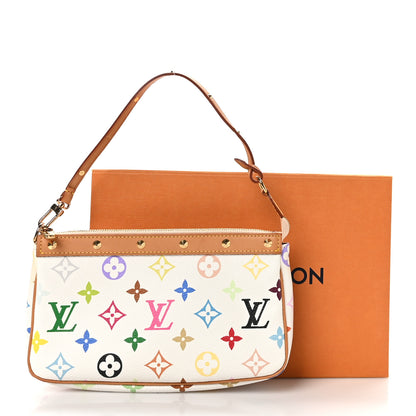 Louis Vuitton Monogram Multicolor Pochette Accessories White 11 of 11