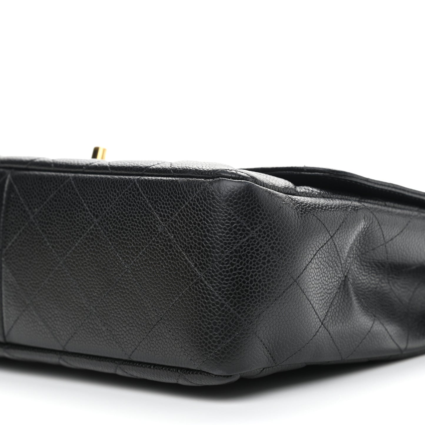 Caviar Quilted Jumbo Single Flap Black