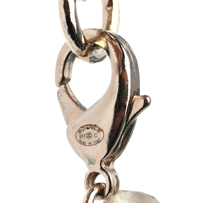 Chanel Metal Hoop Cuba Logo Necklace Gold 4 of 4