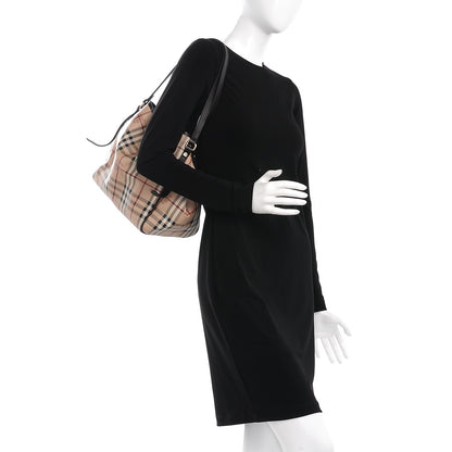 Burberry Haymarket Check Small Canterbury Tote Chocolate 2 of 6
