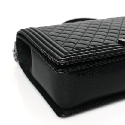 Chanel Caviar Quilted Large Boy Flap Black 8 of 9