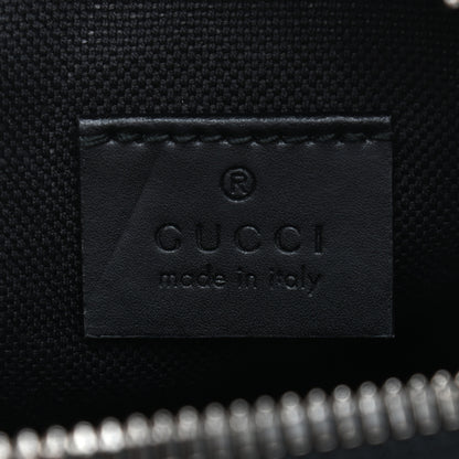 Gucci GG Supreme Monogram Appia Calfskin Web Small Camera Messenger Bag Black Grey 7 of 8