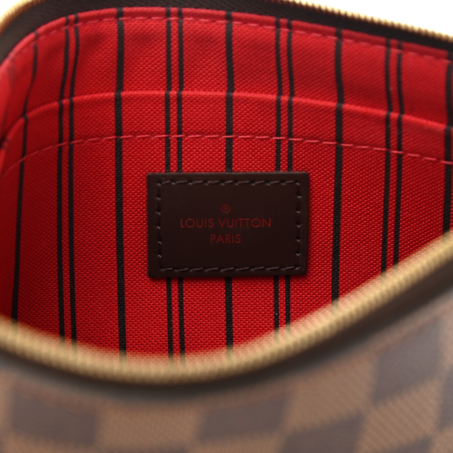 Louis Vuitton Damier Ebene Neverfull MM GM Pochette 6 of 9