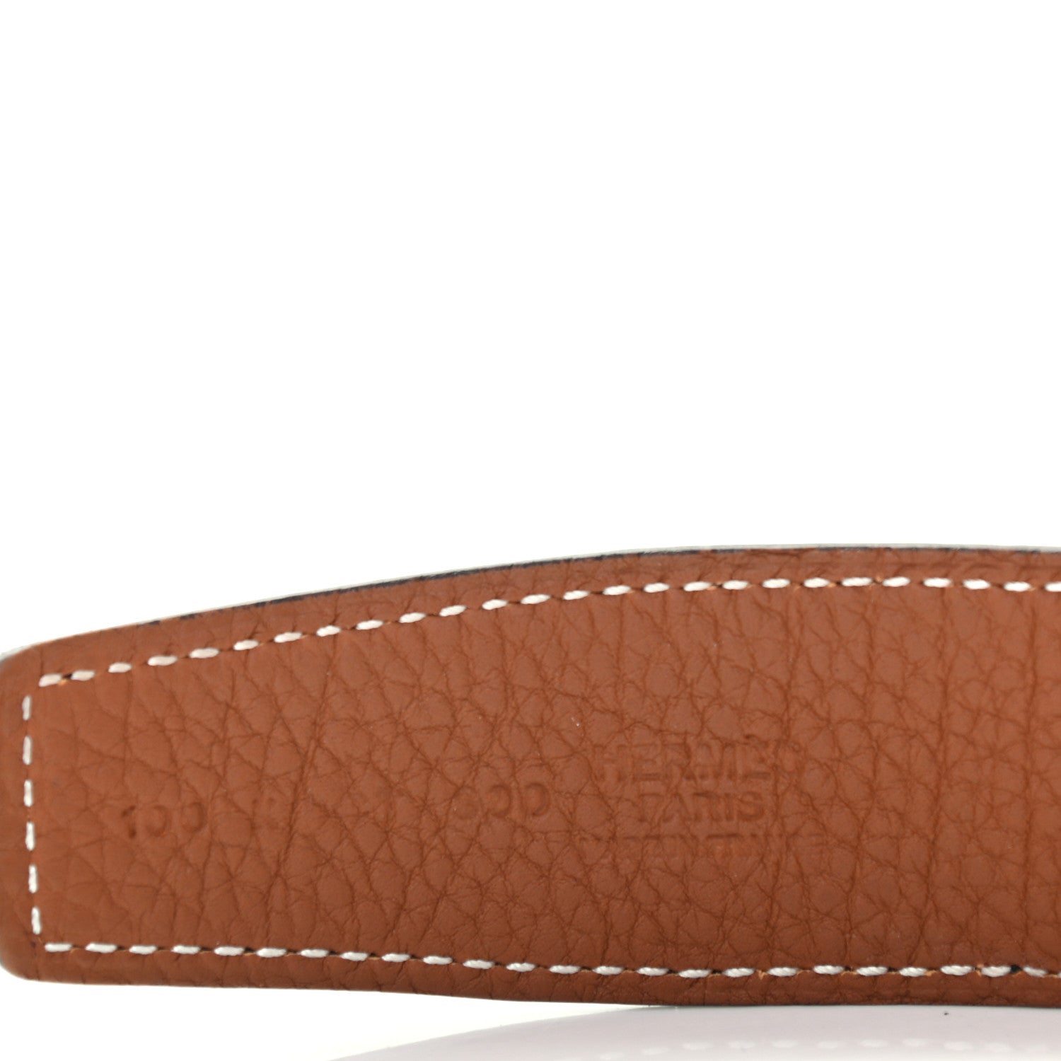 Hermes Box Togo 32mm H Belt 100 Black Gold 3 of 6