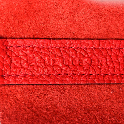 Hermes Taurillon Maurice Picotin Lock 18 PM Rouge de Coeur 6 of 9