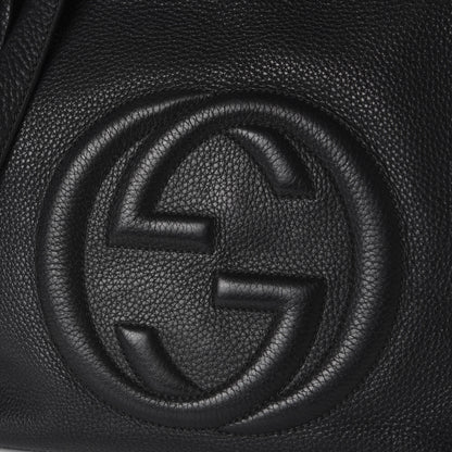 Gucci Pebbled Calfskin Large Soho Hobo Black 10 of 11