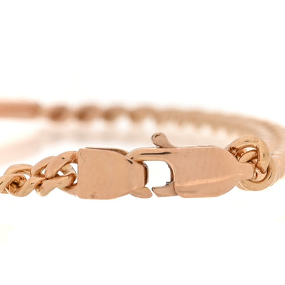 Tiffany 18K Rose Gold Diamond Return To Tiffany Oval ID Bracelet 6 of 10