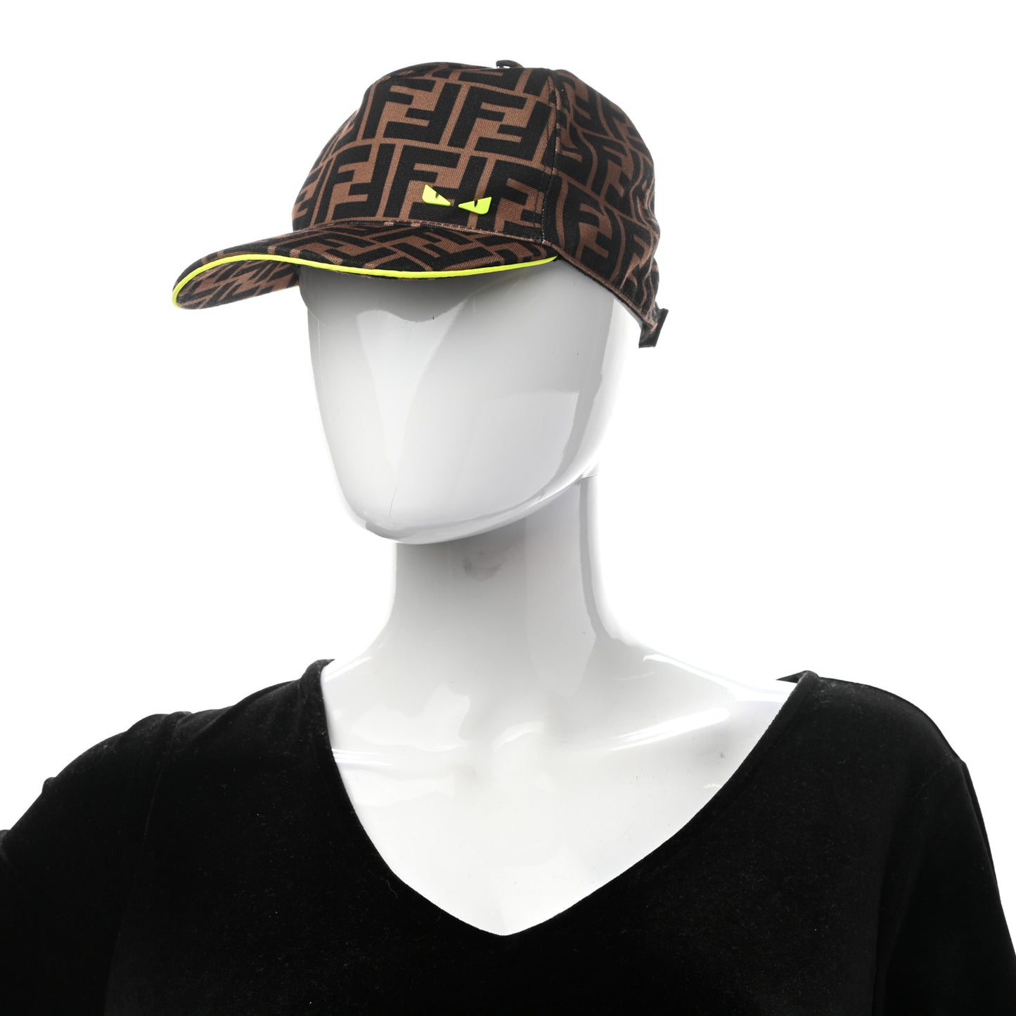 Canvas FF Monster Eyes Childrens Baseball Hat Tobacco Yellow