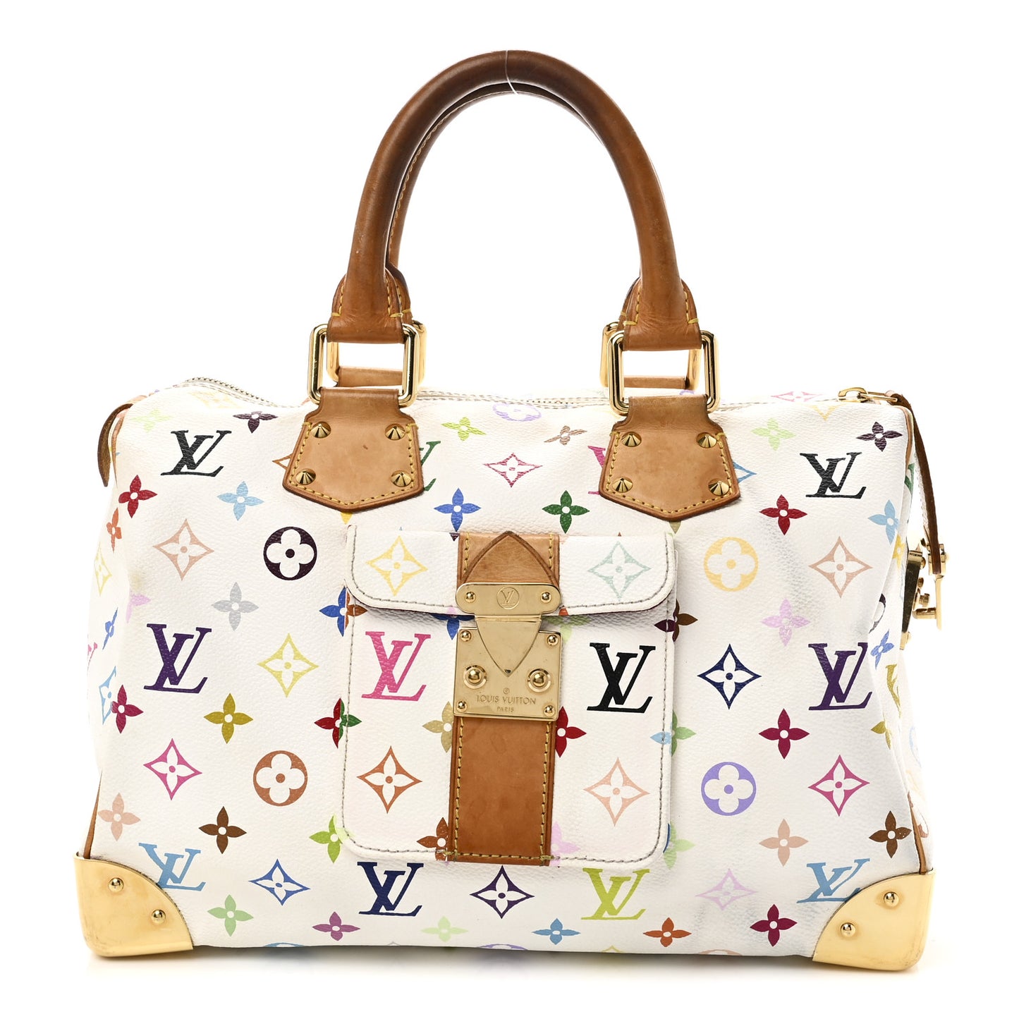 Monogram Multicolor Speedy 30 White