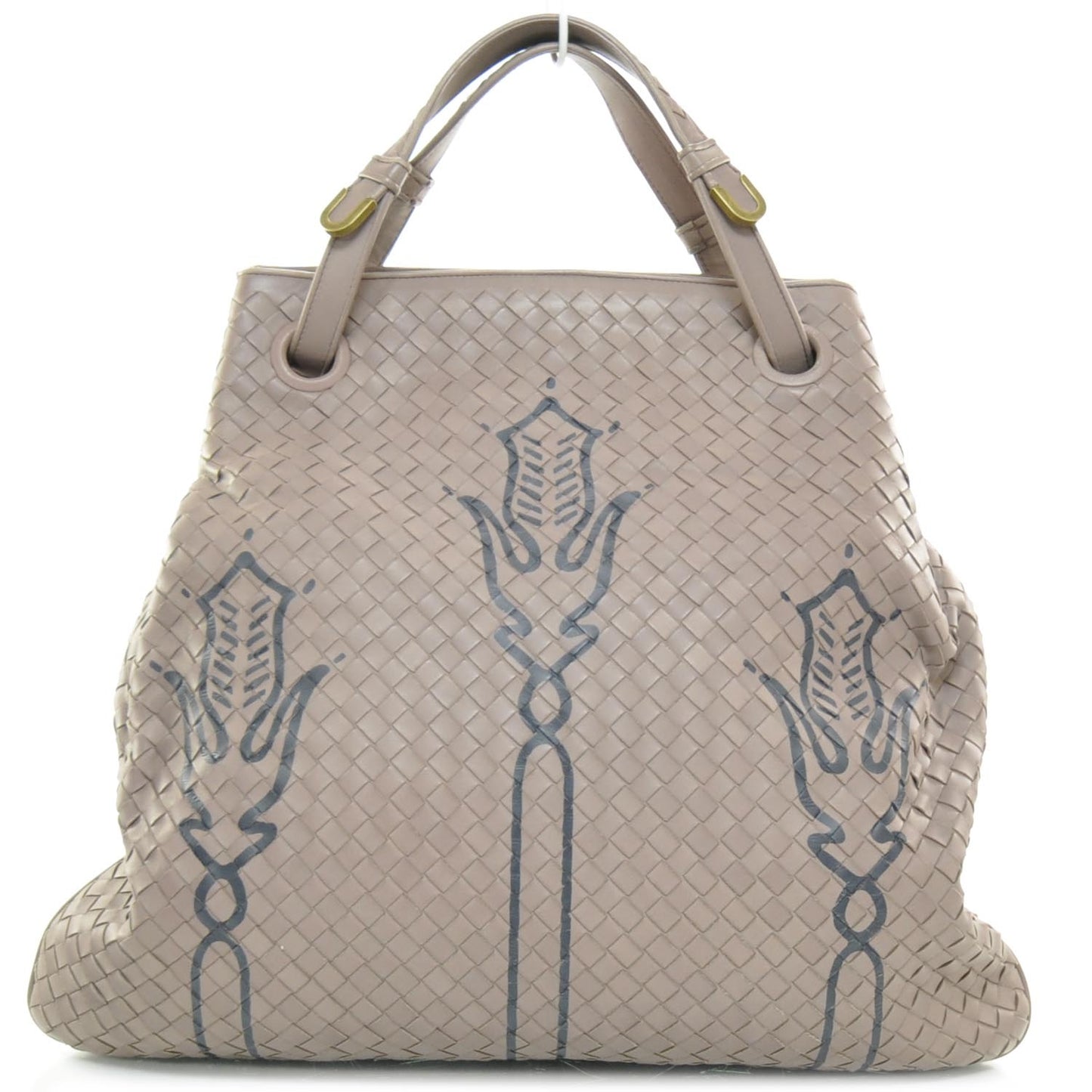 Nappa Intrecciato Creta Print Tote Lavender