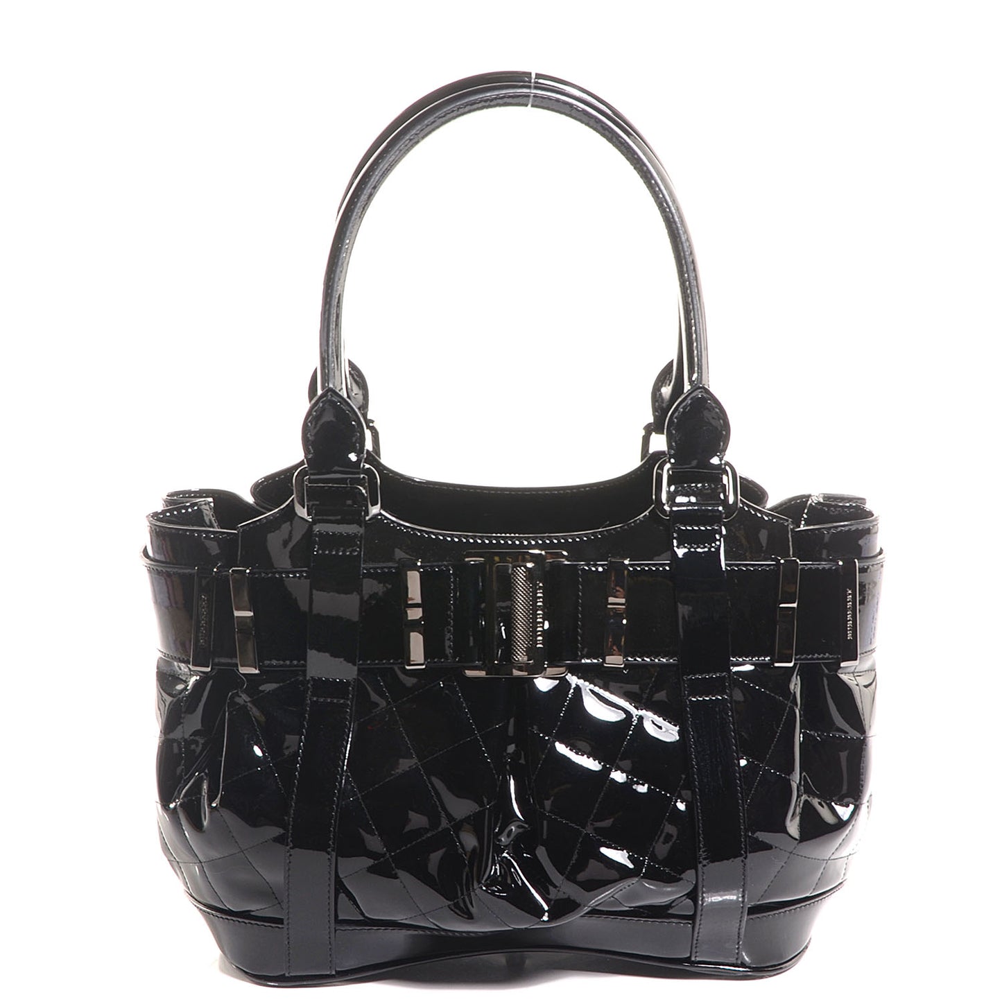 Patent Quilted Beaton Black