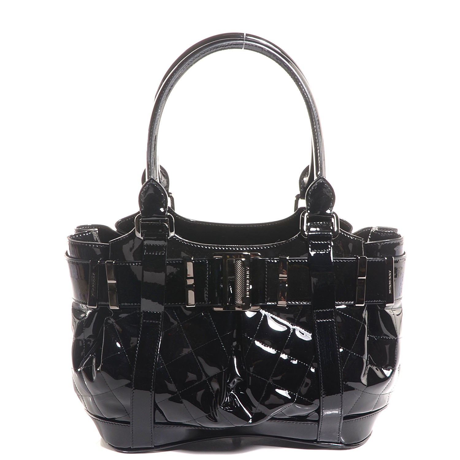 Burberry Patent Quilted Beaton Black 1 of 11