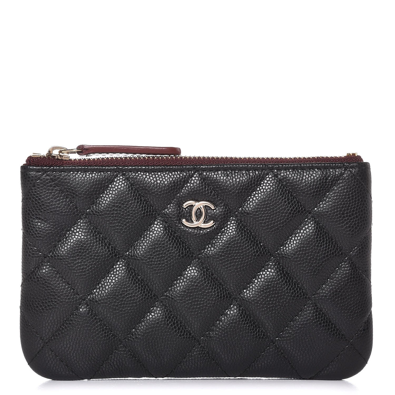 Chanel Caviar Quilted Small Cosmetic Case Black 1 of 8