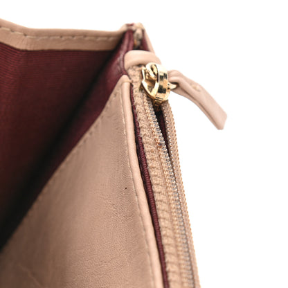 Chanel Patent Quilted Golden Class Wallet on Chain WOC Light Beige 12 of 14