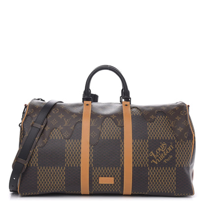 Louis Vuitton X NIGO Giant Damier Ebene Monogram Keepall Bandouliere 50 1 of 10