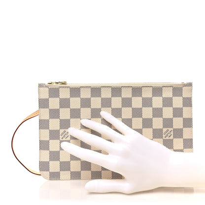 Louis Vuitton Damier Azur Neverfull MM GM Pochette 2 of 6