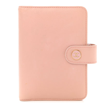 Chanel Grained Calfskin CC Button Pocket Agenda Cover Pink 1 of 12