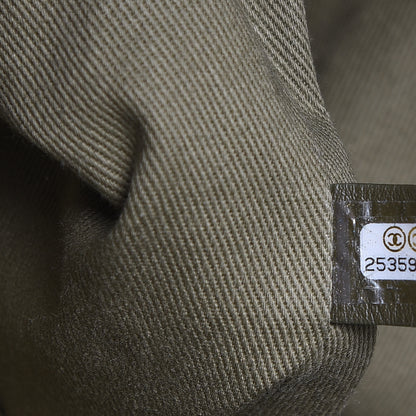 Chanel Canvas Small Double Face Shopping Tote Green 7 of 10