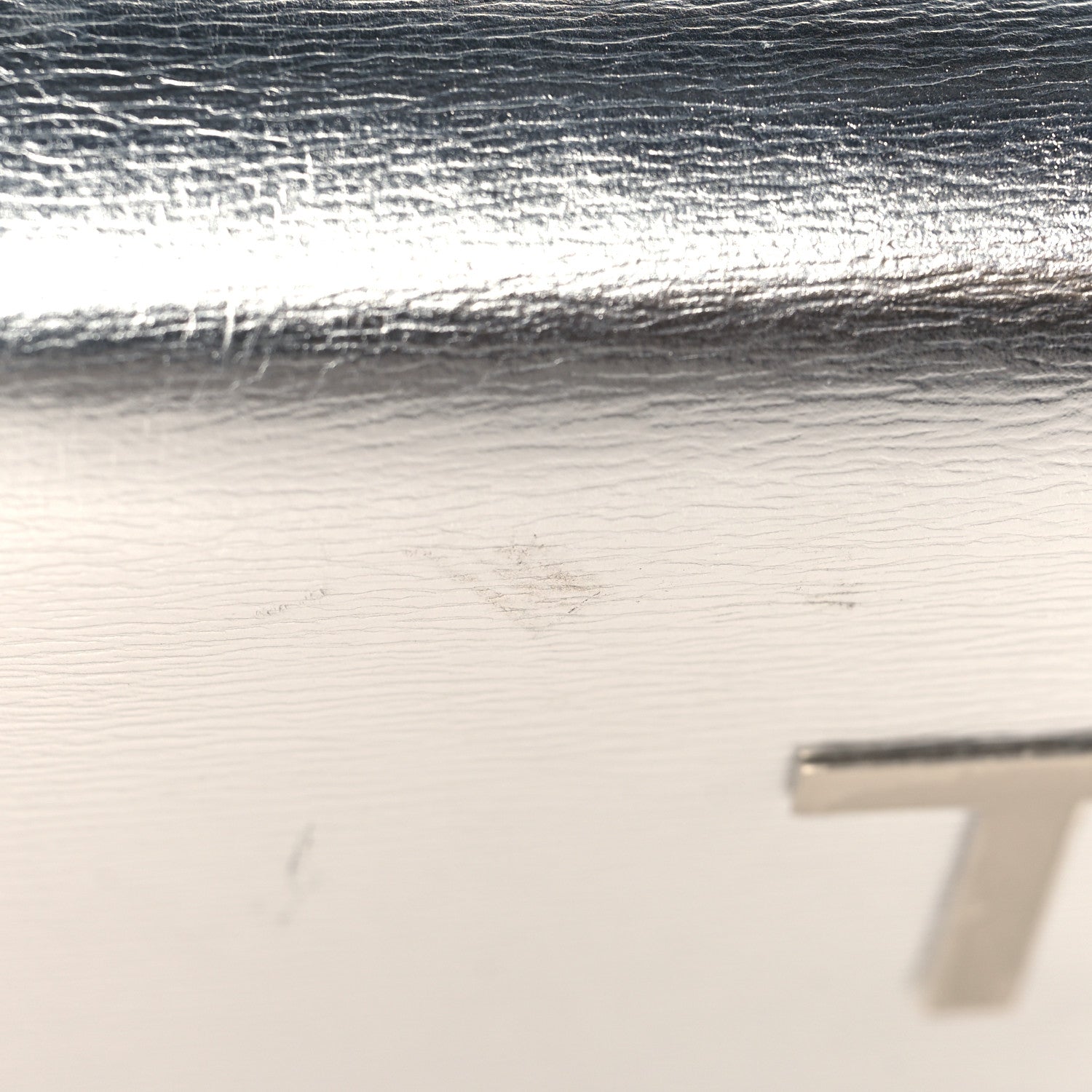 Tom Ford Metallic Palmellato Calfskin TF Mini Bag Silver 9 of 9