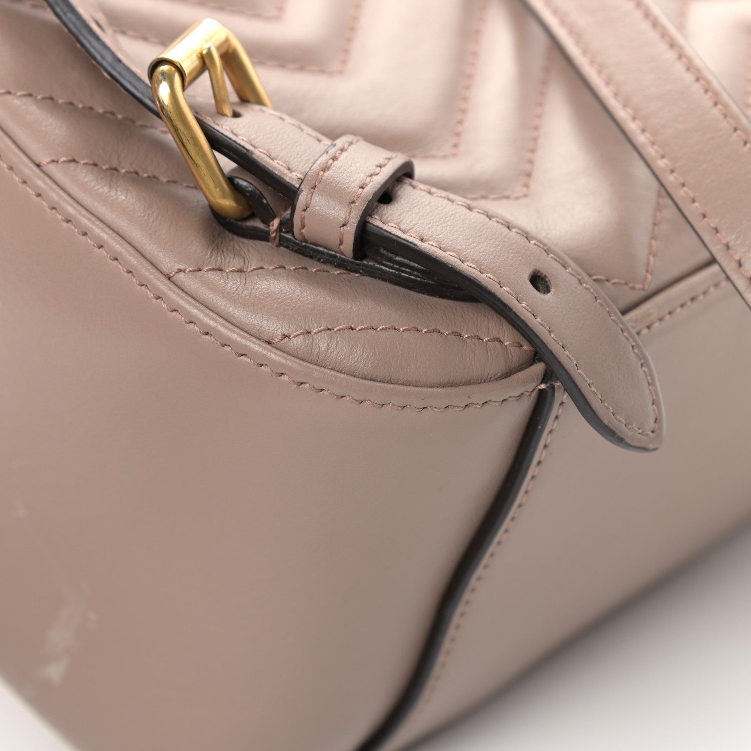Gucci Calfskin Matelasse GG Marmont Dome Backpack Porcelain Rose 11 of 14