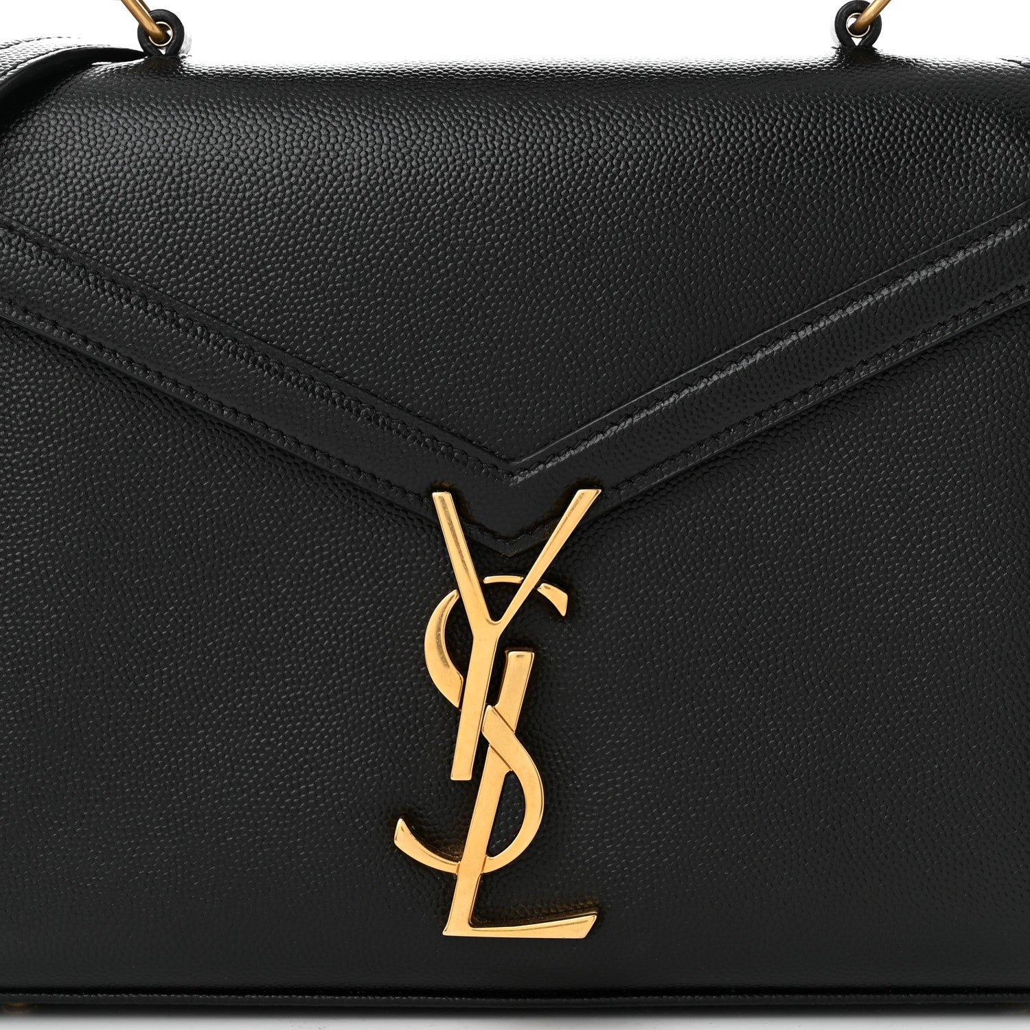 Saint Laurent Grain de Poudre Mini Classic Monogram Cassandra Top Handle Black 7 of 10