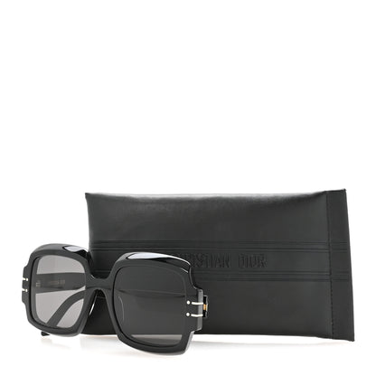 Christian Dior Acetate Diorsignature S1U Square Sunglasses Black 9 of 9
