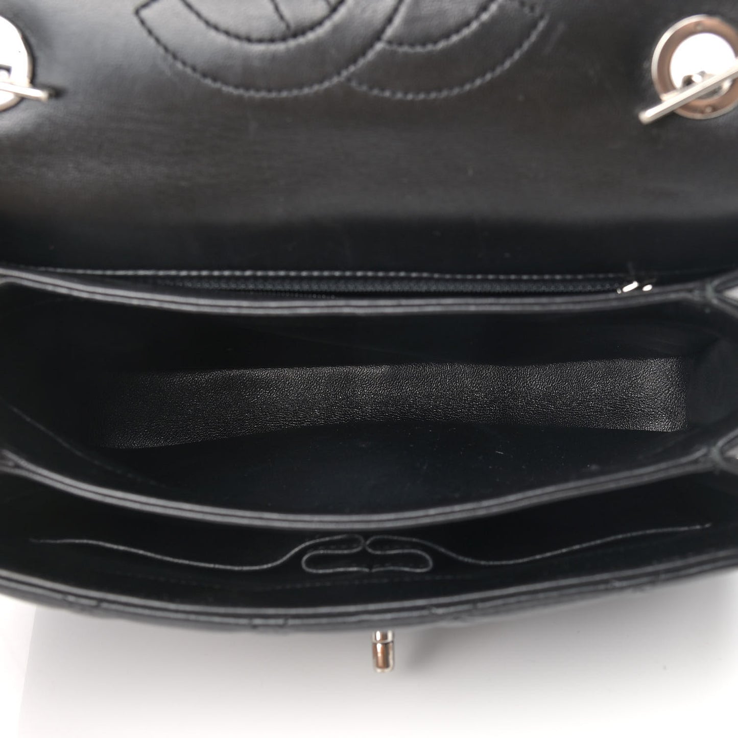 Lambskin Quilted Small Trendy CC Dual Handle Flap Bag Black