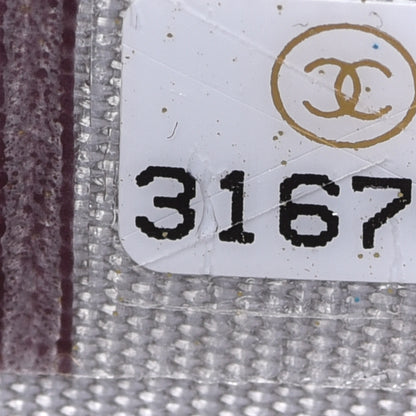 Chanel Gradient Metallic Calfskin Quilted Card Holder Silver Blue Yellow Purple 8 of 9