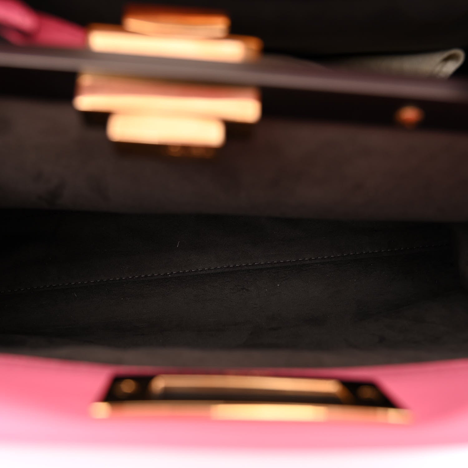 Fendi Vitello Seta Medium Peekaboo Iconic Satchel Pink 5 of 10