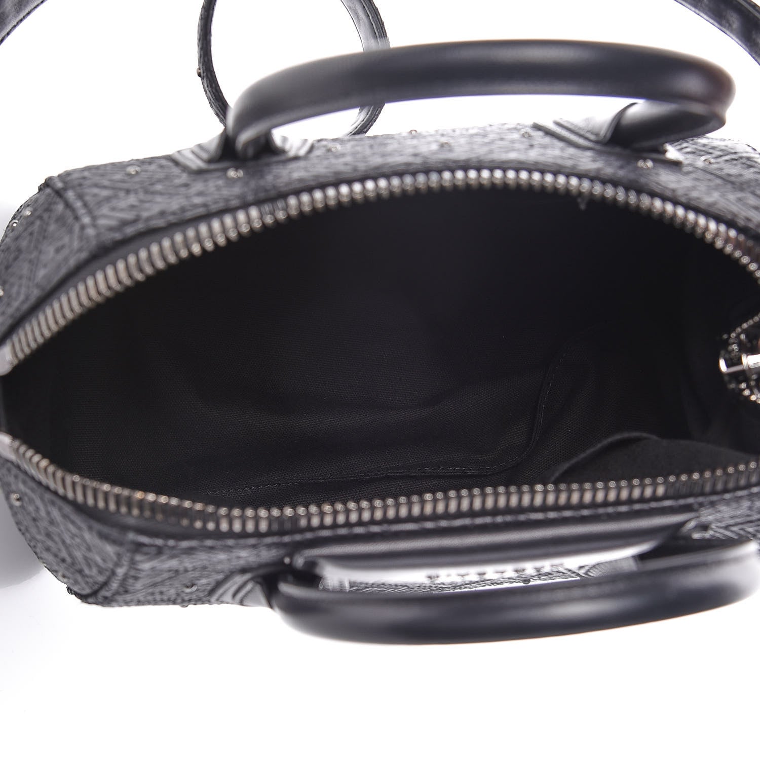 Givenchy Lambskin Logo Embossed Small Studded Antigona Black 7 of 18