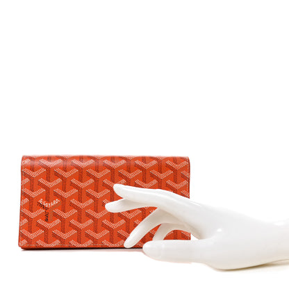 Goyard Goyardine Richelieu Wallet Orange 2 of 7