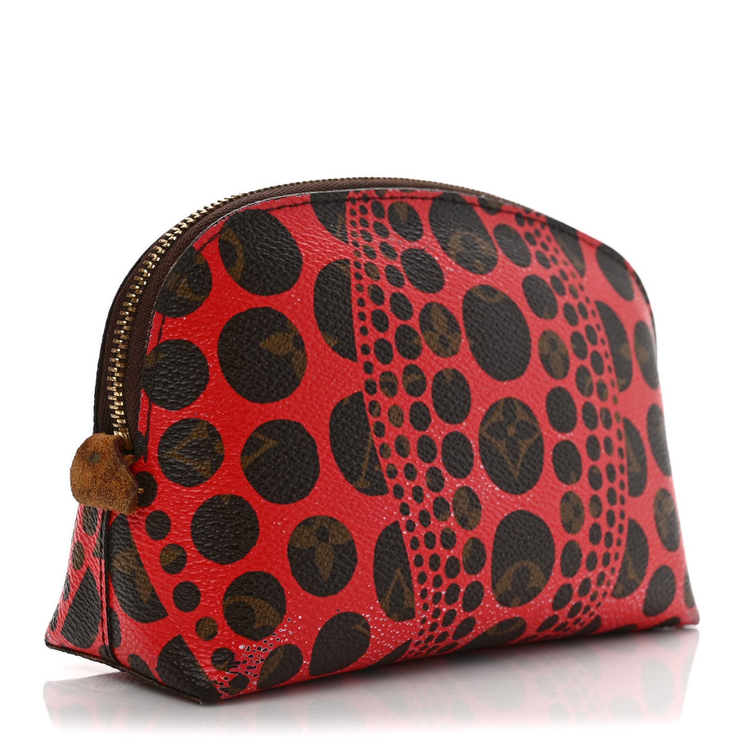 Monogram Kusama Pumpkin Dots Cosmetic Pouch Red